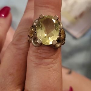 Ann King Ring Sterling Silver and 8kt Gold